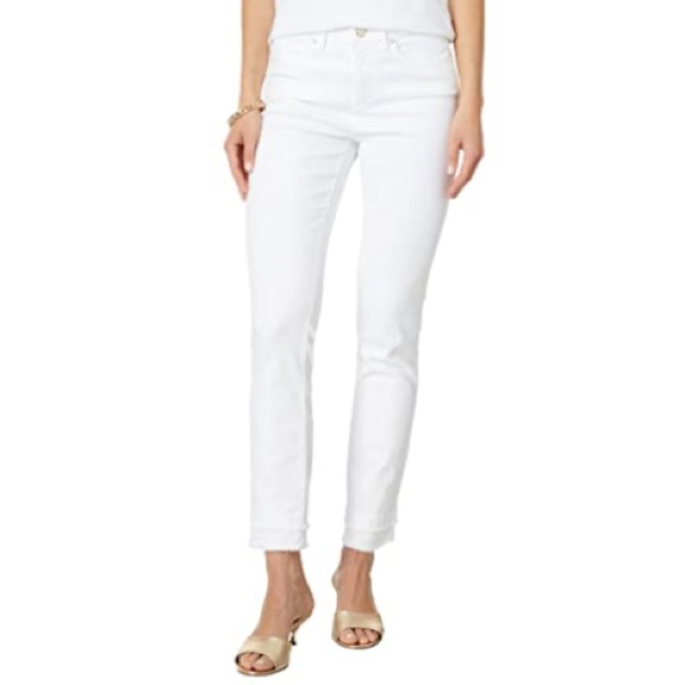 Lilly Pulitzer White High Rise Jeans